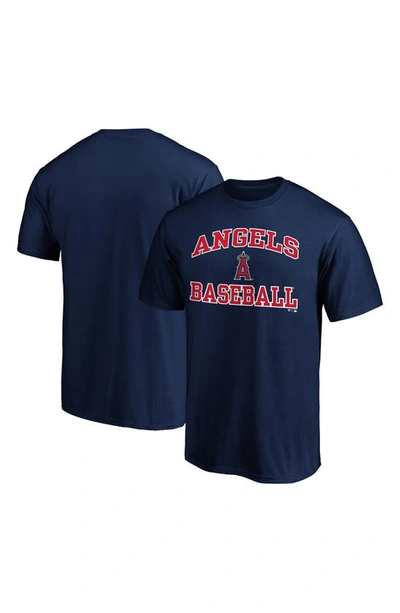 Shop Fanatics Branded Navy Los Angeles Angels Heart & Soul T-shirt