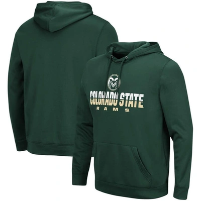 Colosseum Men's Green Colorado State Rams Lantern Pullover Hoodie In Green