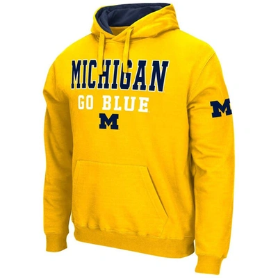 Shop Colosseum Maize Michigan Wolverines Sunrise Pullover Hoodie