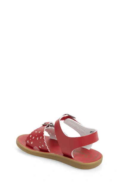Shop Footmates Eco-ariel Waterproof Sandal In Apple Red Micro