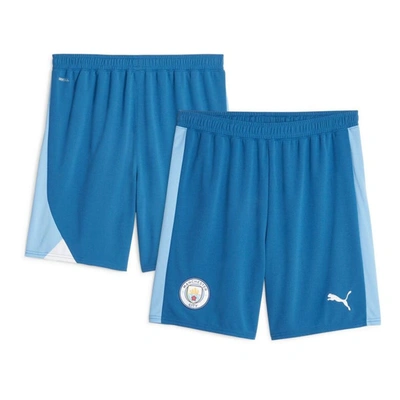 Shop Puma Blue Manchester City 2023/24 Home Replica Shorts