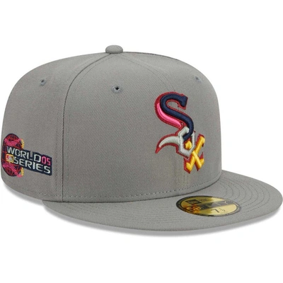 Shop New Era Gray Chicago White Sox Color Pack 59fifty Fitted Hat