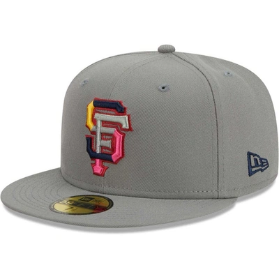 Shop New Era Gray San Francisco Giants Color Pack 59fifty Fitted Hat
