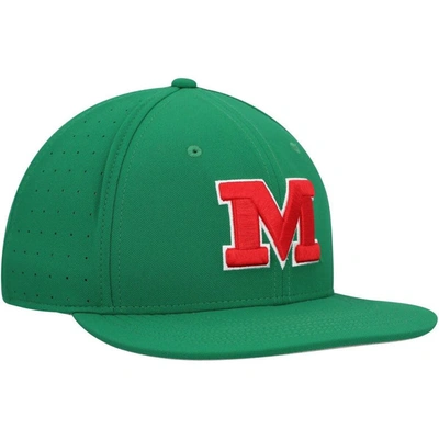 Shop Nike Green Ole Miss Rebels Aero True Baseball Performance Fitted Hat