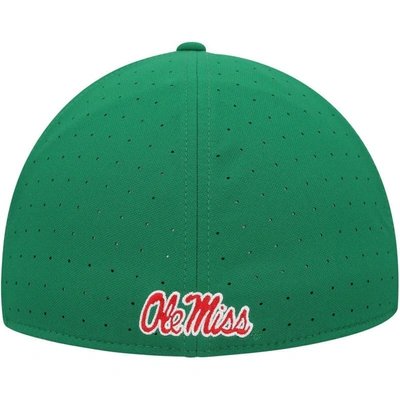 Shop Nike Green Ole Miss Rebels Aero True Baseball Performance Fitted Hat