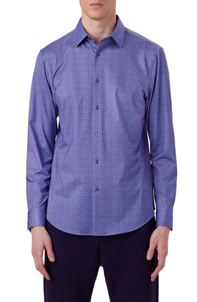 BUGATCHI JAMES OOOHCOTTON® PAISLEY PRINT BUTTON-UP SHIRT 