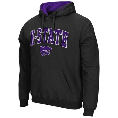 Shop Colosseum Black Kansas State Wildcats Arch & Logo 3.0 Pullover Hoodie