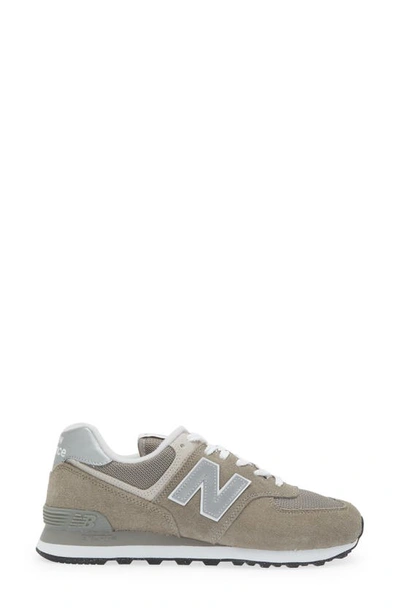 Shop New Balance 574 Classic Sneaker In Grey/ White