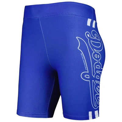 Shop Mitchell & Ness Royal Los Angeles Dodgers Biker Shorts