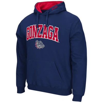 Shop Colosseum Navy Gonzaga Bulldogs Arch And Logo Pullover Hoodie