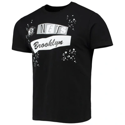 Shop Fisll Black Brooklyn Nets Confetti T-shirt