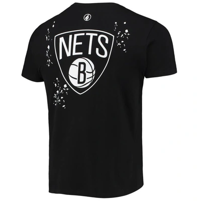 Shop Fisll Black Brooklyn Nets Confetti T-shirt
