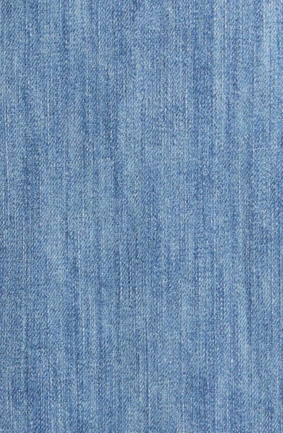 Shop Le Jean Tallulah Long Sleeve Denim Midi Dress In Dusty Blue