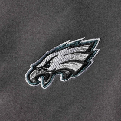 Shop Dunbrooke Charcoal Philadelphia Eagles Full-zip Sonoma Softshell Jacket In Graphite