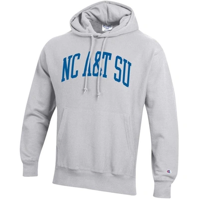 Shop Champion Gray North Carolina A&t Aggies Tall Arch Pullover Hoodie