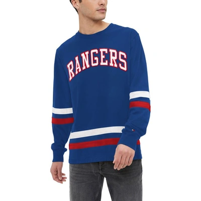 Shop Tommy Hilfiger Royal New York Rangers Nolan Long Sleeve T-shirt