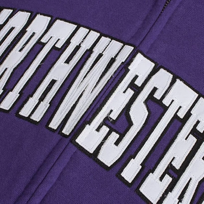 Shop Colosseum Stadium Athletic Purple Northwestern Wildcats Arched Name Full-zip Hoodie