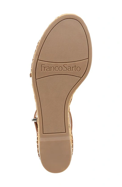 Shop Franco Sarto Clemens Espadrille Wedge Sandal In Cognac