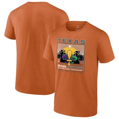 Shop Fanatics Branded Texas Orange Texas Longhorns College Football Playoff 2024 Sugar Bowl T-shirt