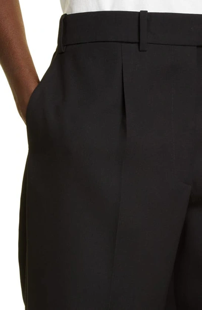 Shop The Row Roan Relaxed Fit Wool Pants In Black