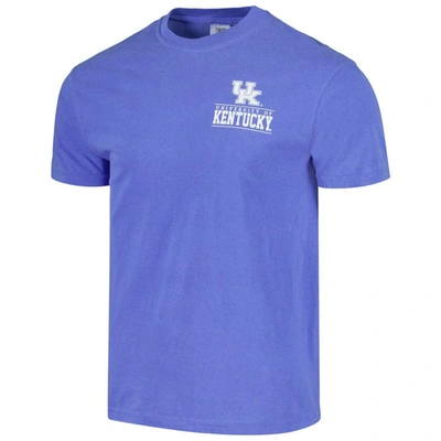Shop Image One Royal Kentucky Wildcats Campus Badge Comfort Colors T-shirt