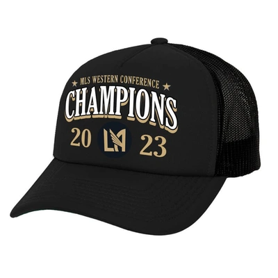 Mitchell & Ness Men's  Black Lafc 2023 Mls Western Conference Champions Locker Room Trucker Snapback In Black