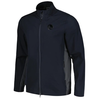 Shop Levelwear Black Golden State Warriors Harrington Full-zip Jacket