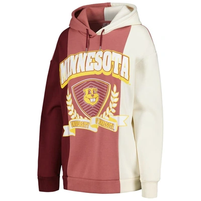 Shop Gameday Couture Maroon Minnesota Golden Gophers Hall Of Fame Colorblock Pullover Hoodie