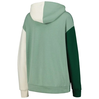 Shop Gameday Couture Green Michigan State Spartans Hall Of Fame Colorblock Pullover Hoodie