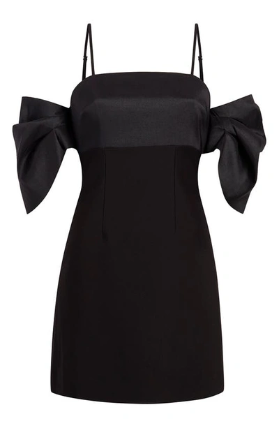 Likely Capri Cold Shoulder Minidress In Black