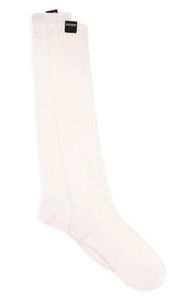 Shop Lechery Gender Inclusive Scrunch Crew Socks In White