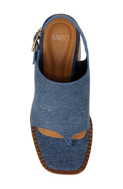 Shop Sarto By Franco Sarto Atlas Slingback Sandal In Denim