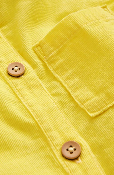 Shop Mini Boden Kids' Cotton Corduroy Jumpsuit In Sweetcorn Yellow
