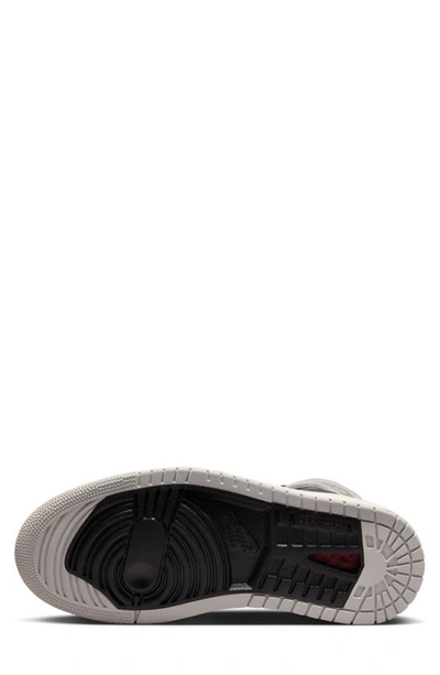Shop Jordan Air  1 Zoom Comfort 2 High Top Sneaker In Light Iron Ore/ Grey/ Black