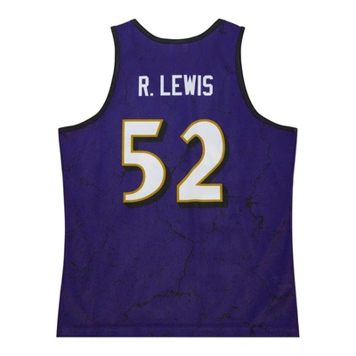 Shop Mitchell & Ness Ray Lewis Purple Baltimore Ravens 2000 Player Burst Tank Top