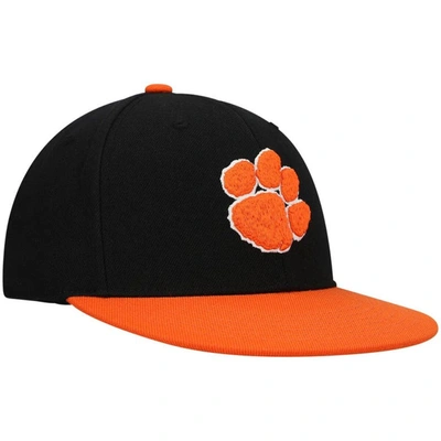 Shop Top Of The World Black/orange Clemson Tigers Team Color Two-tone Fitted Hat