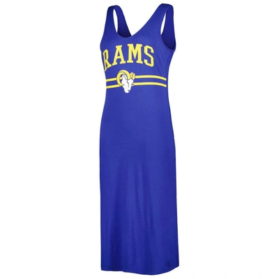 Shop G-iii 4her By Carl Banks Royal Los Angeles Rams Training V-neck Maxi Dress