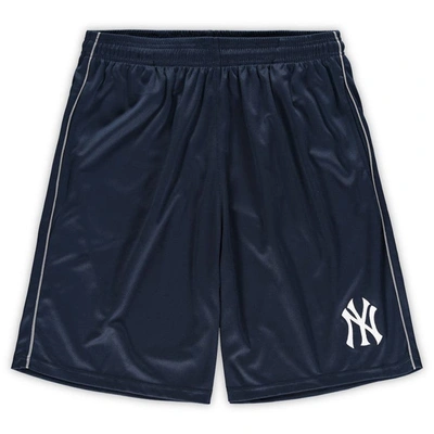 Shop Majestic Fanatics Branded Navy New York Yankees Big & Tall Mesh Shorts