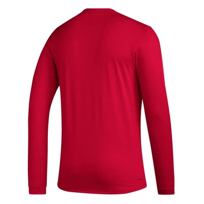 Shop Adidas Originals Adidas Red Real Salt Lake Icon Aeroready Long Sleeve T-shirt