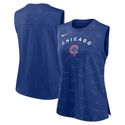 Shop Nike Royal Chicago Cubs Muscle Play Tank Top