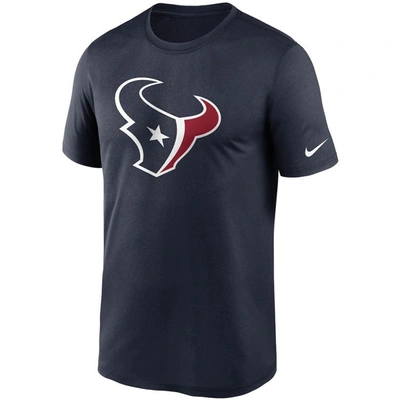 Shop Nike Navy Houston Texans Logo Essential Legend Performance T-shirt