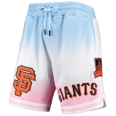 Shop Pro Standard Blue/pink San Francisco Giants Team Logo Pro Ombre Shorts