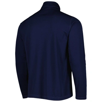 Shop Champion Navy Virginia Cavaliers Textured Quarter-zip Jacket