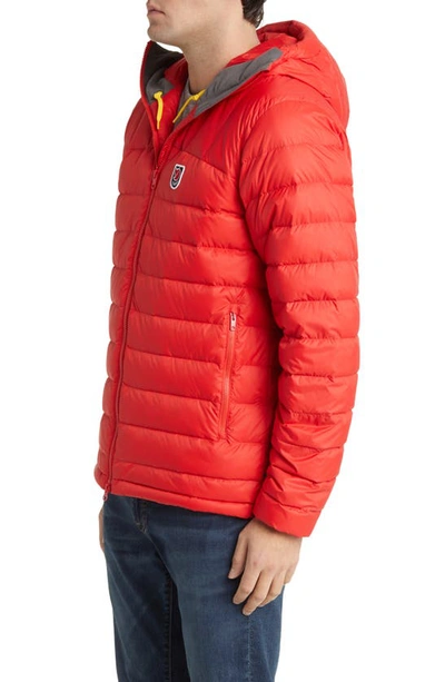 Shop Fjall Raven Expedition Pack Water Resistant 700 Fill Power Down Jacket In True Red