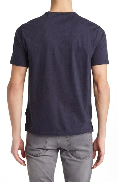 Shop John Varvatos Hank Broken Lines T-shirt In Twilight Blue