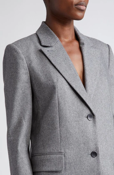 Shop Maria Mcmanus Single Breasted Convertible Blazer In Charcoal