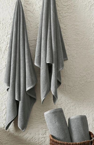 Woven & Weft 4-pack Popcorn Textured Towels In Dark Grey