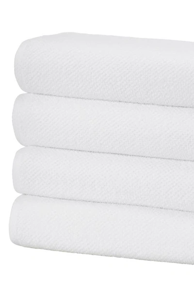 Woven & Weft 4-pack Popcorn Textured Towels In Optic White