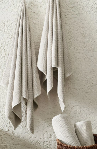 Woven & Weft 4-pack Popcorn Textured Towels In Silver Cloud