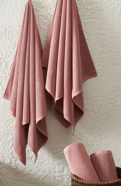 Woven & Weft 4-pack Popcorn Textured Towels In Desert Rose